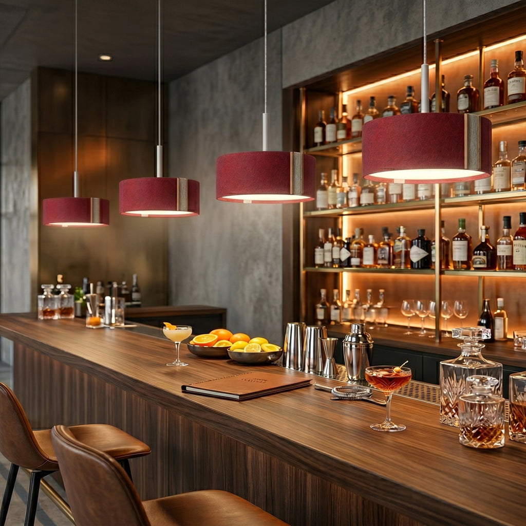 Hush Acoustic Felt Drum Pendant Lamp