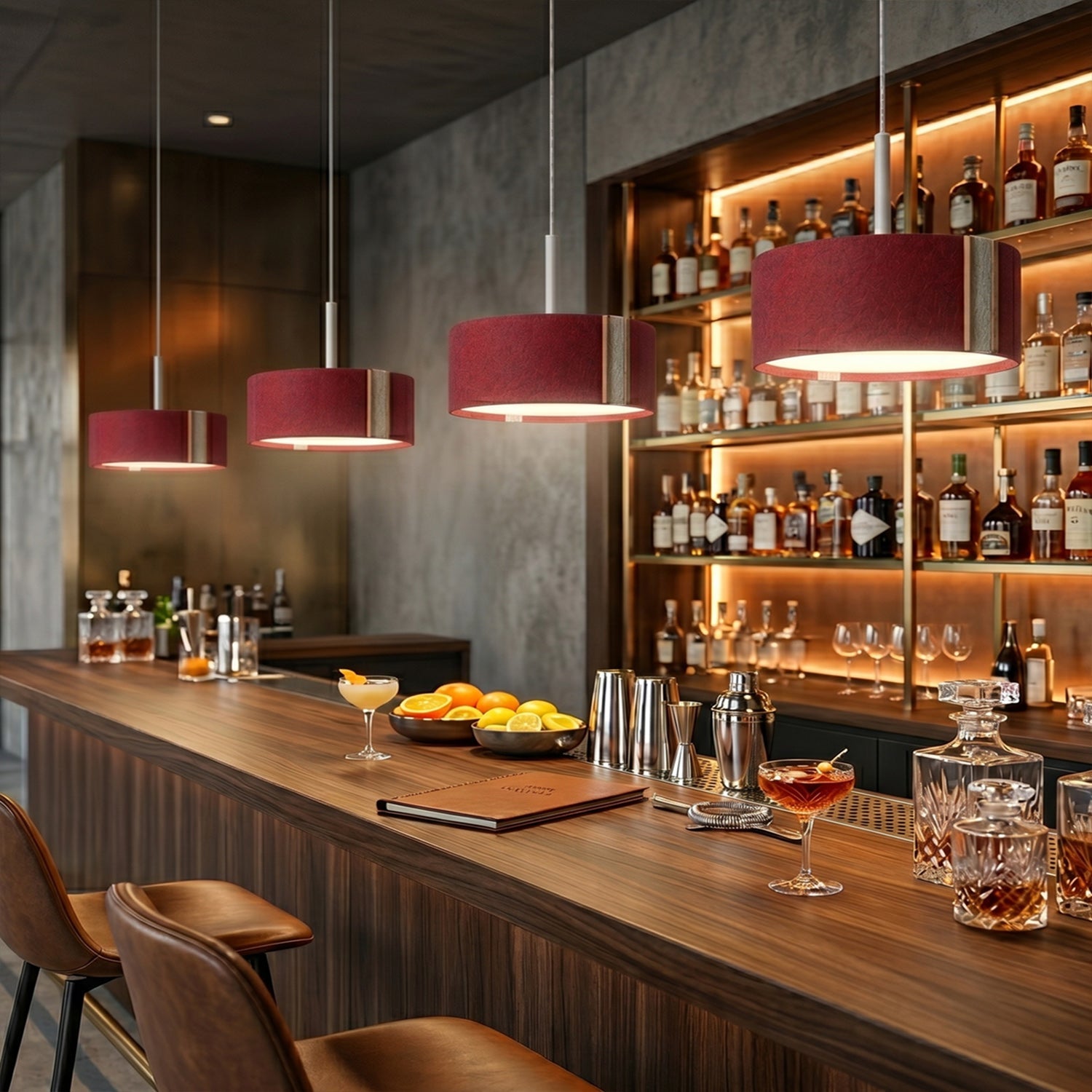 Hush Acoustic Felt Drum Pendant Lamp