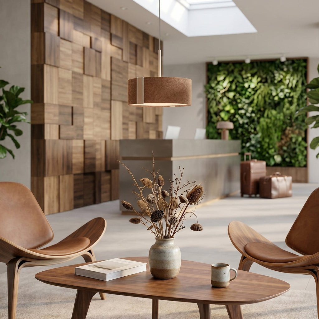 Hush Acoustic Felt Drum Pendant Lamp