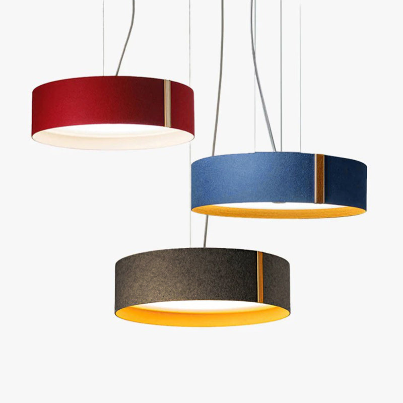 Hush Acoustic Felt Drum Pendant Lamp