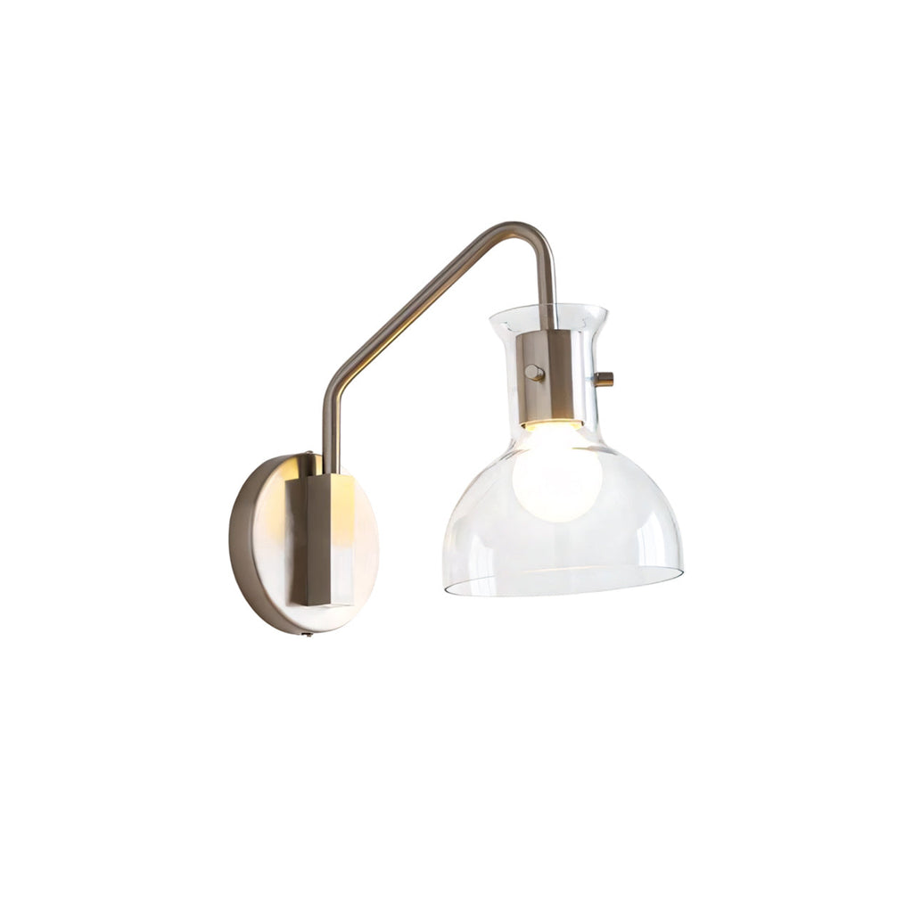 Hyaline Clear Glass Beaker Wall Lamp