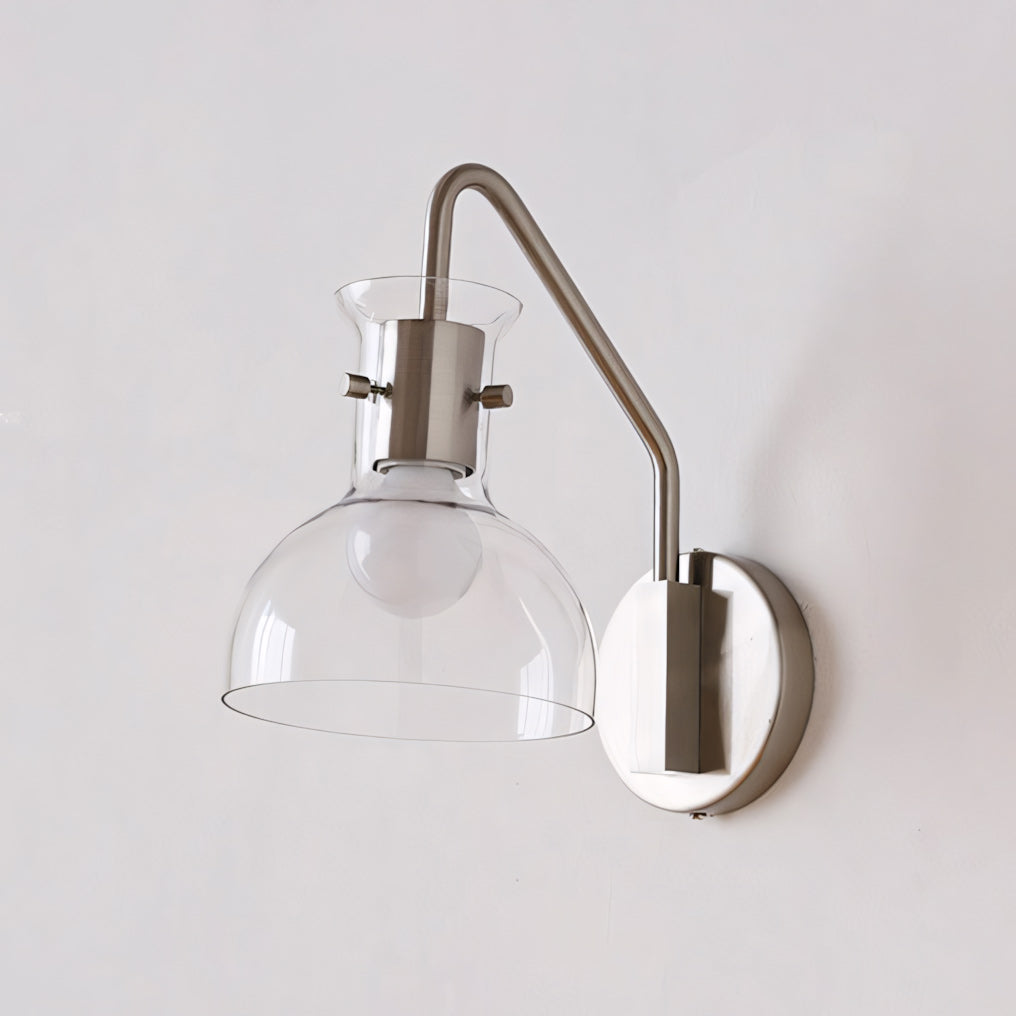 Hyaline Clear Glass Beaker Wall Lamp