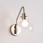 Hyaline Clear Glass Beaker Wall Lamp