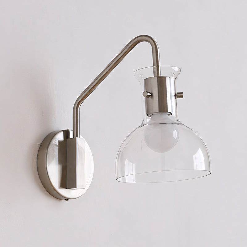 Hyaline Clear Glass Beaker Wall Lamp