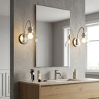 Hyaline Clear Glass Beaker Wall Lamp