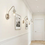 Hyaline Clear Glass Beaker Wall Lamp