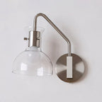 Hyaline Clear Glass Beaker Wall Lamp