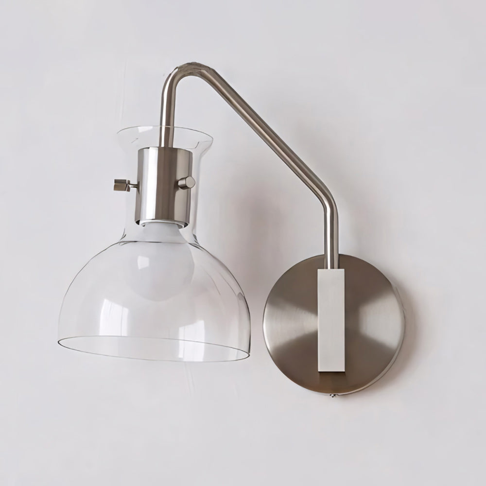 Hyaline Clear Glass Beaker Wall Lamp