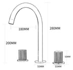 HydraPure: Wall-Mounted Faucet Stainless Steel Chrome – Modern Design for Stylish Bathrooms