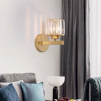 Bela Crystal Wall Light | Modern Iron Sconce, Dimmable E27 Bulb