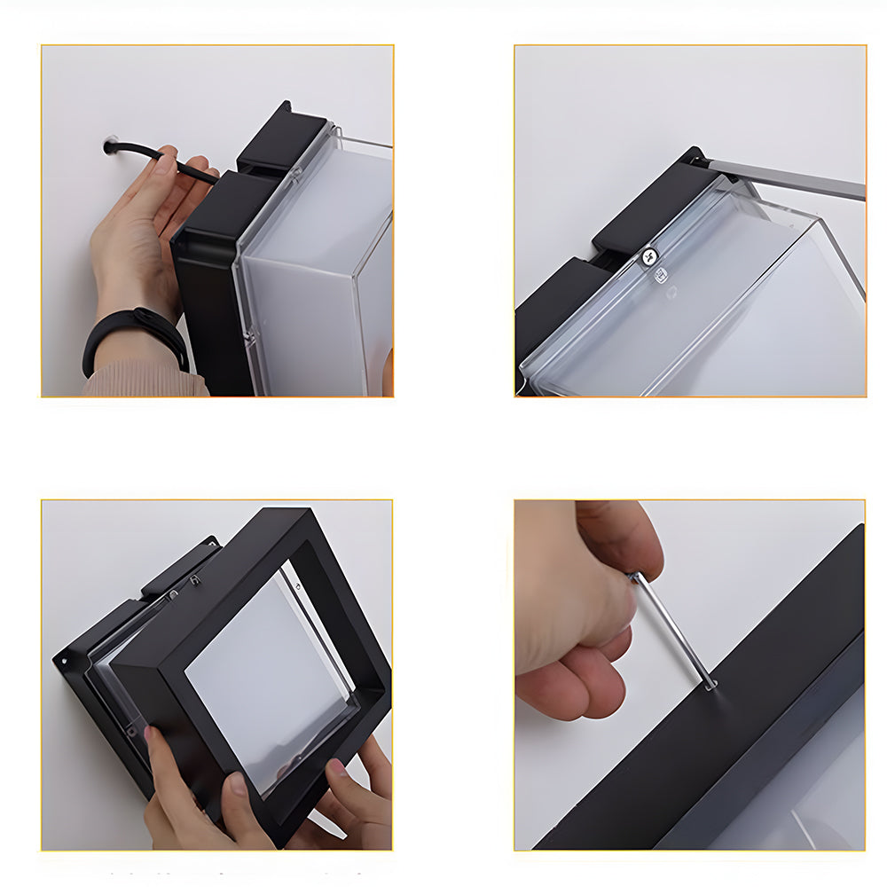 Bela Outdoor LED Ceiling Light | IP68 Waterproof, Modern Black Finish
