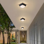 Bela Outdoor LED Ceiling Light | IP68 Waterproof, Modern Black Finish