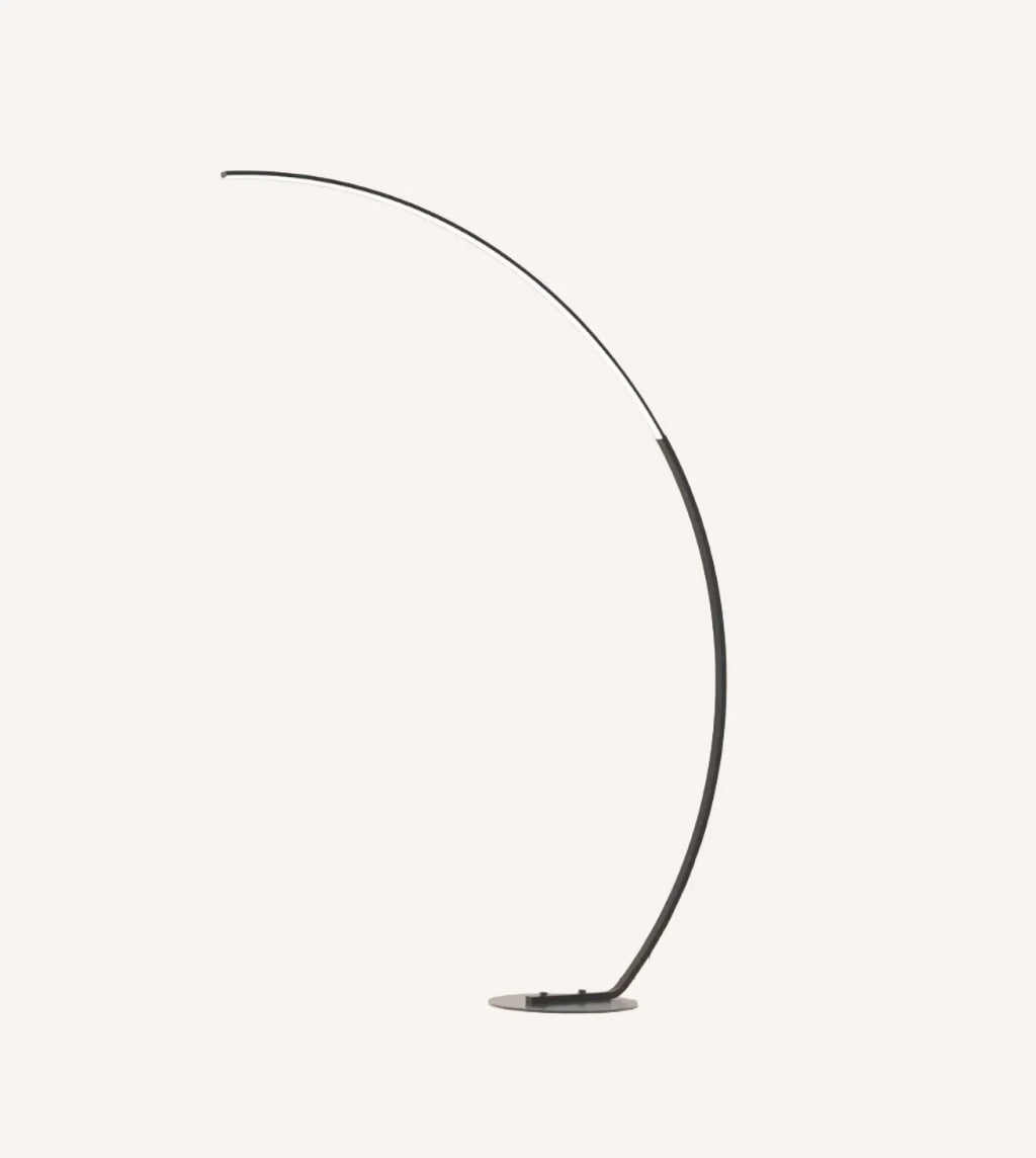 Luna Floor Lamp | Matte Black, Dimmable LED 2700K Light