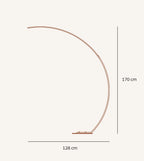 Luna Floor Lamp | Matte Black, Dimmable LED 2700K Light