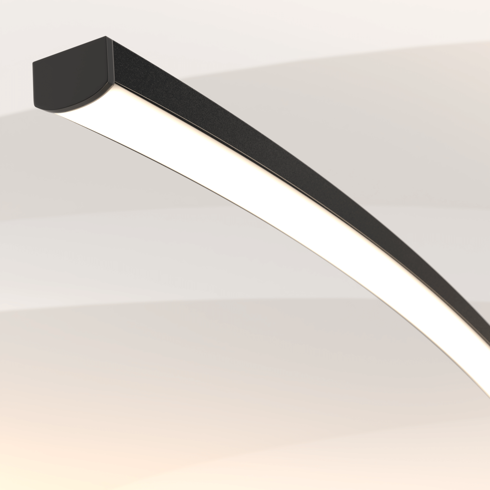 Luna Floor Lamp | Matte Black, Dimmable LED 2700K Light