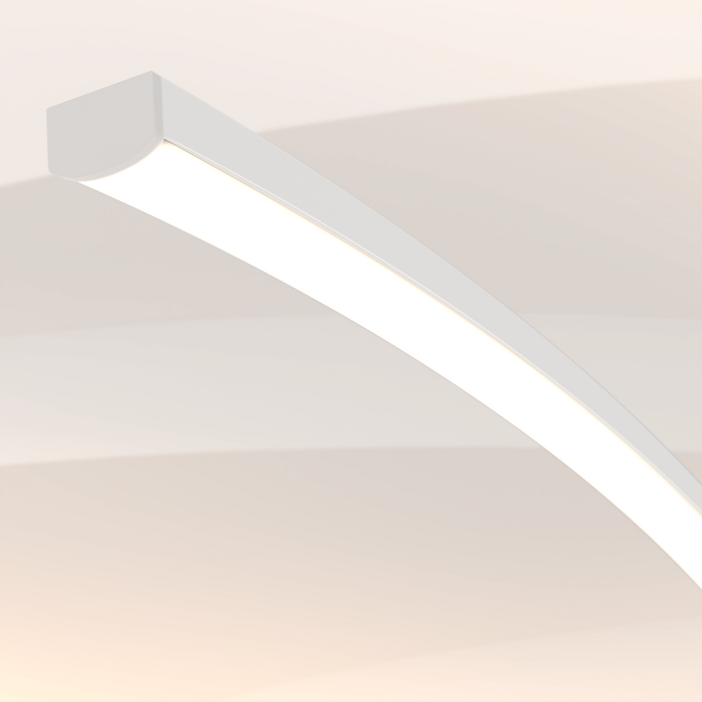 Luna Floor Lamp | Matte Black, Dimmable LED 2700K Light