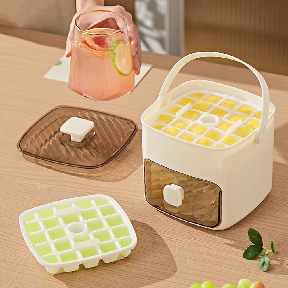 Ice Cube Tray Container, Press Release Design, Storage Drawer, Carry Handle