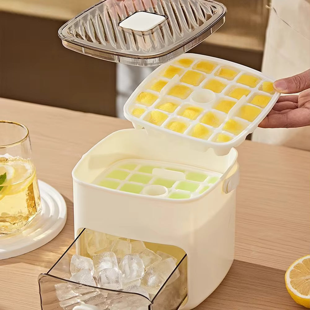 Ice Cube Tray Container, Press Release Design, Storage Drawer, Carry Handle