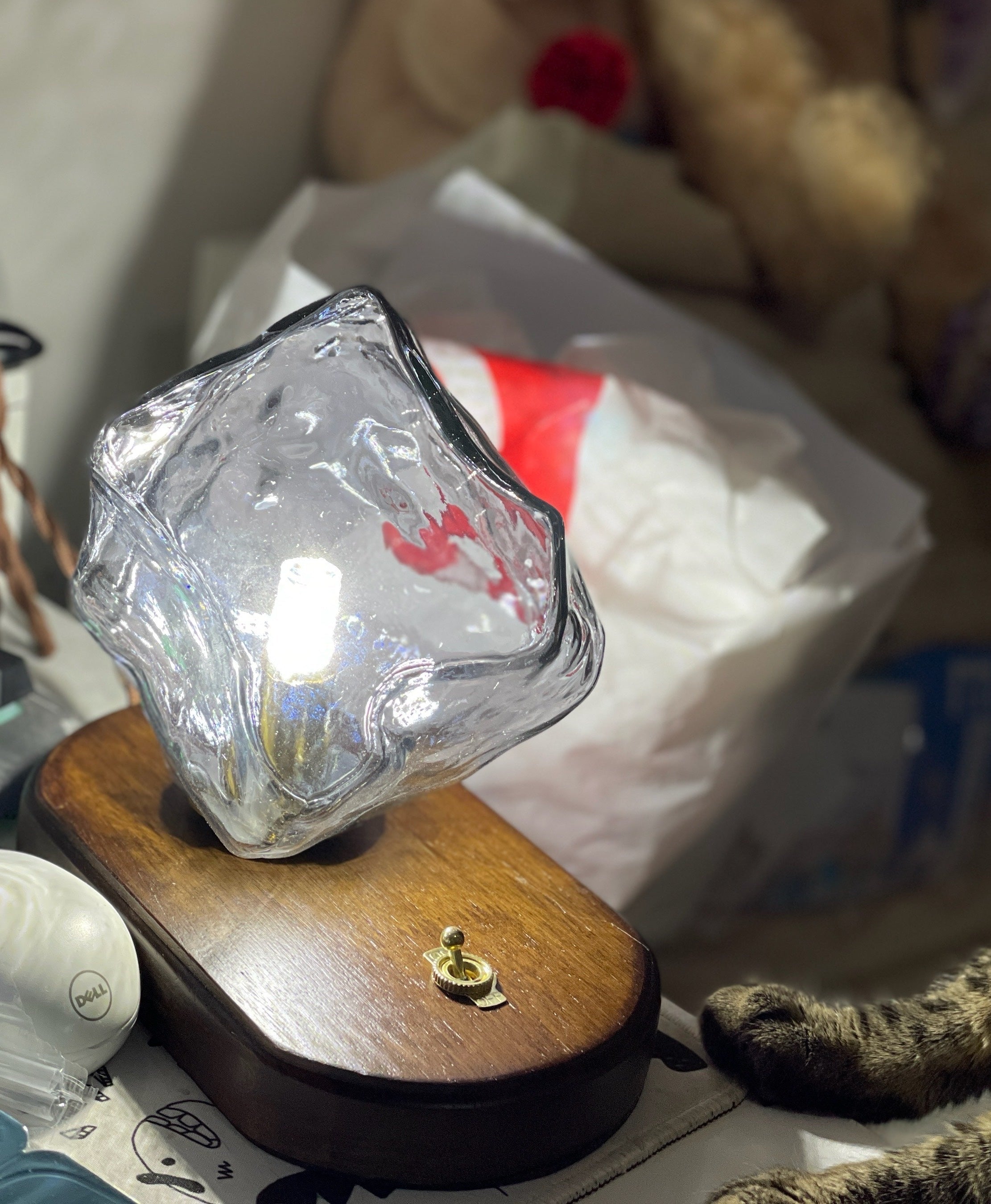 Lucerra – Table Lamp Frosted Glass With Motion Sensor