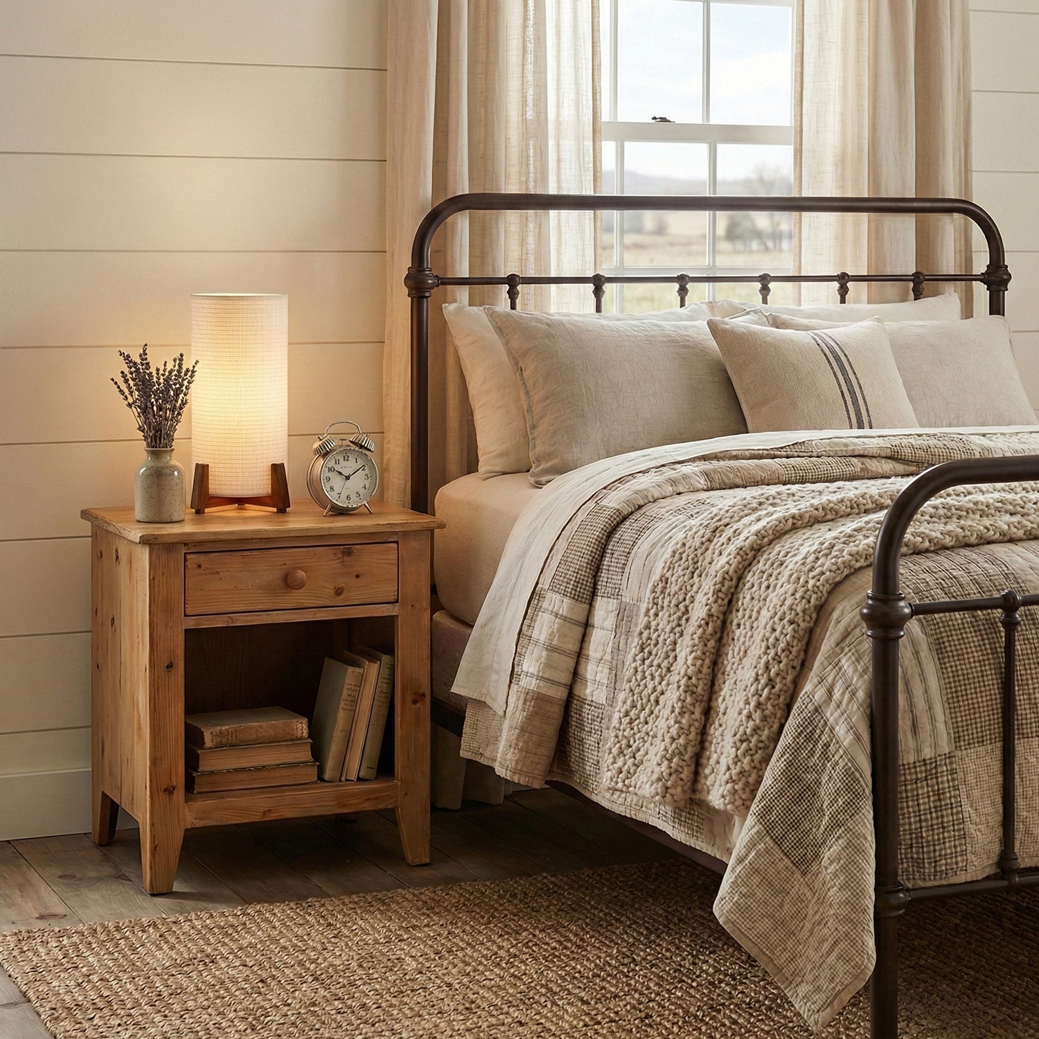 Iliana Fabric Shade Table Lamp