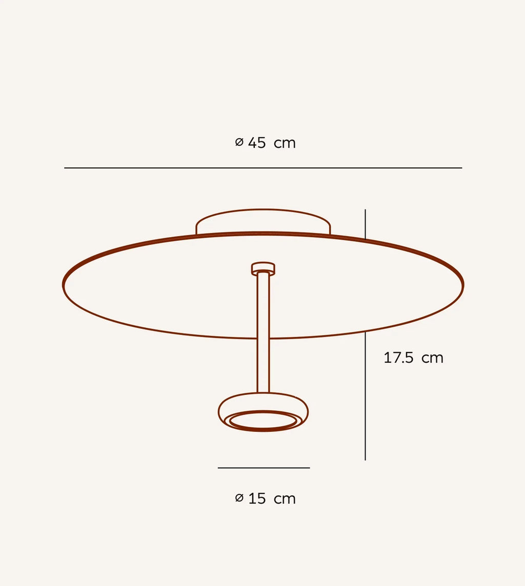 Ivy LED Ceiling Light | Dimmable, Retro Design