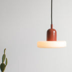 MorandiGlow: Minimalistic Pendant Light Made of Glass & Metal in Scandinavian Style – for Dining Rooms & Living Rooms