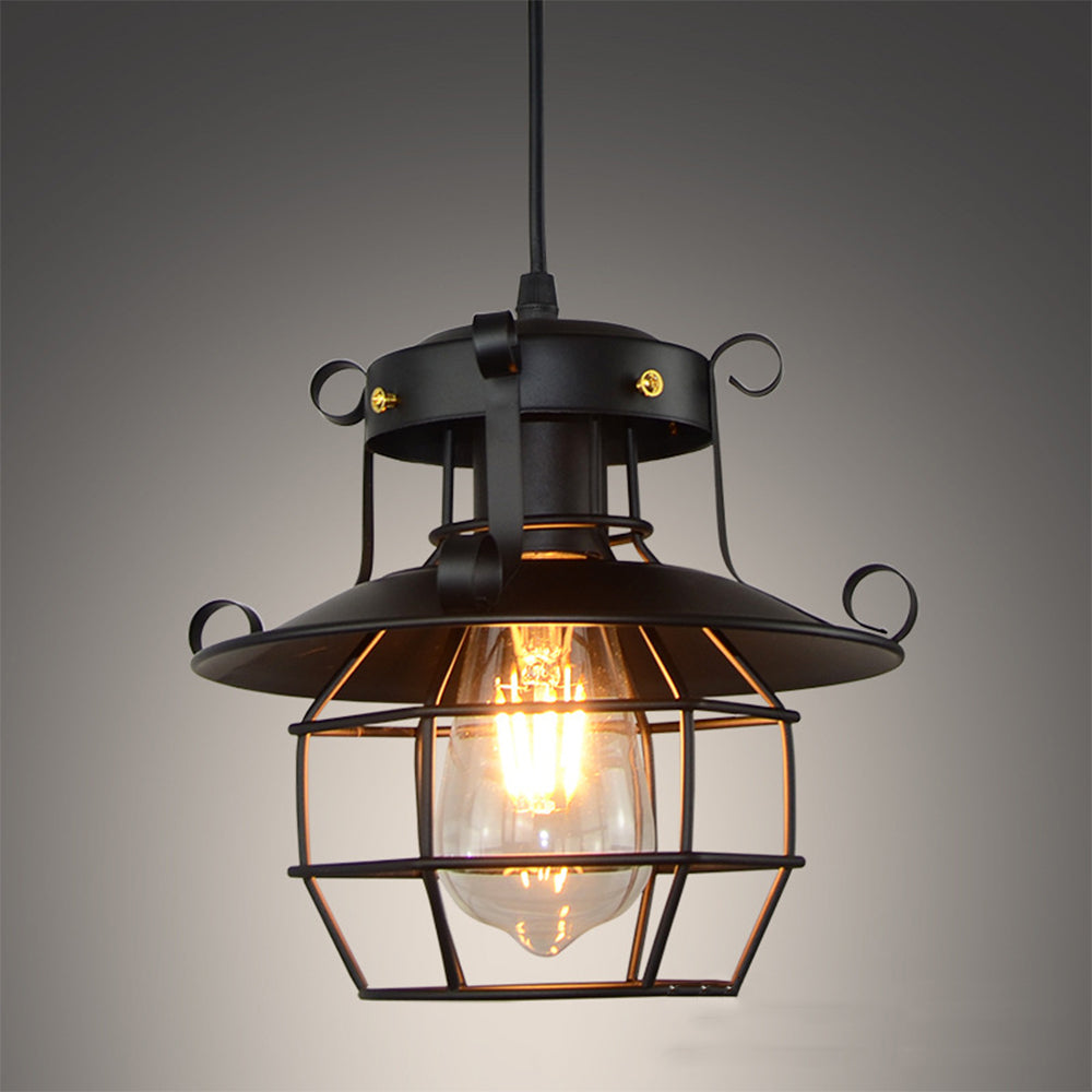 IndusRetro: Vintage Industrial Pendant Light Iron – Stylish & Decorative for Kitchen & Dining Room