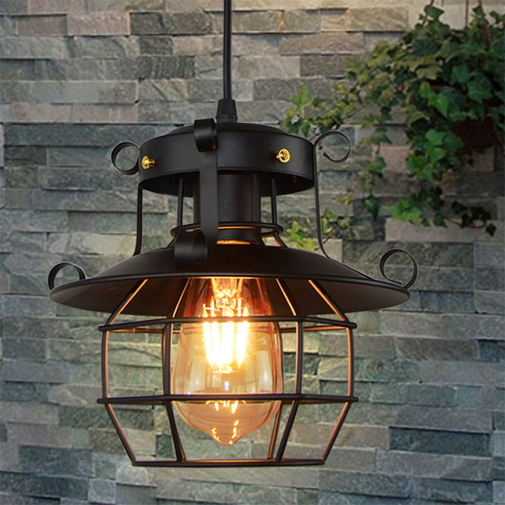 IndusRetro: Vintage Industrial Pendant Light Iron – Stylish & Decorative for Kitchen & Dining Room