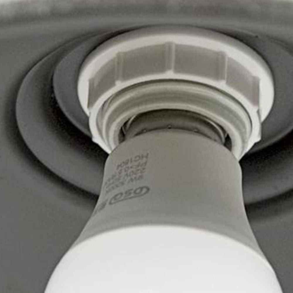 IndusBowl: Industrial Wall Light LED with Iron Shade in Retro Design – Ideal for Entrance & Patio
