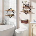 IndustroSatz: Decorative Wall Shelves – Robust, Durable & Floating in Loft Look for Kitchen & Dining Room