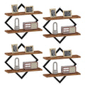 IndustroSatz: Decorative Wall Shelves – Robust, Durable & Floating in Loft Look for Kitchen & Dining Room