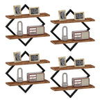 IndustroSatz: Decorative Wall Shelves – Robust, Durable & Floating in Loft Look for Kitchen & Dining Room