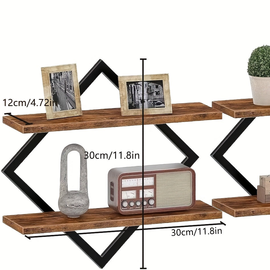 IndustroSatz: Decorative Wall Shelves – Robust, Durable & Floating in Loft Look for Kitchen & Dining Room