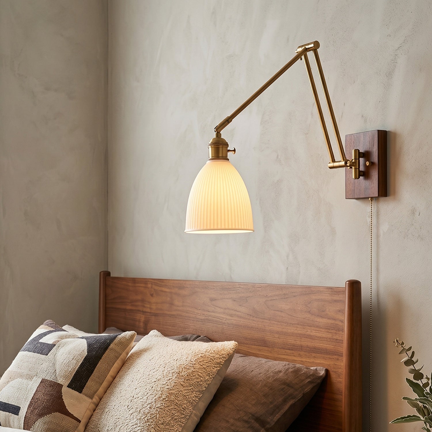 Ingrid Ceramic Swing-Arm Wall Sconce