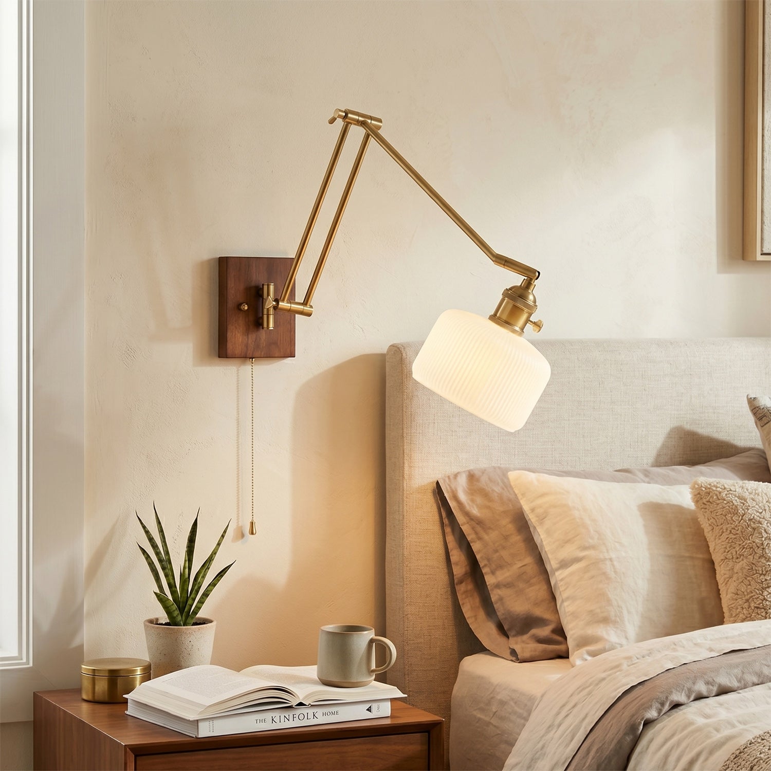 Ingrid Ceramic Swing-Arm Wall Sconce