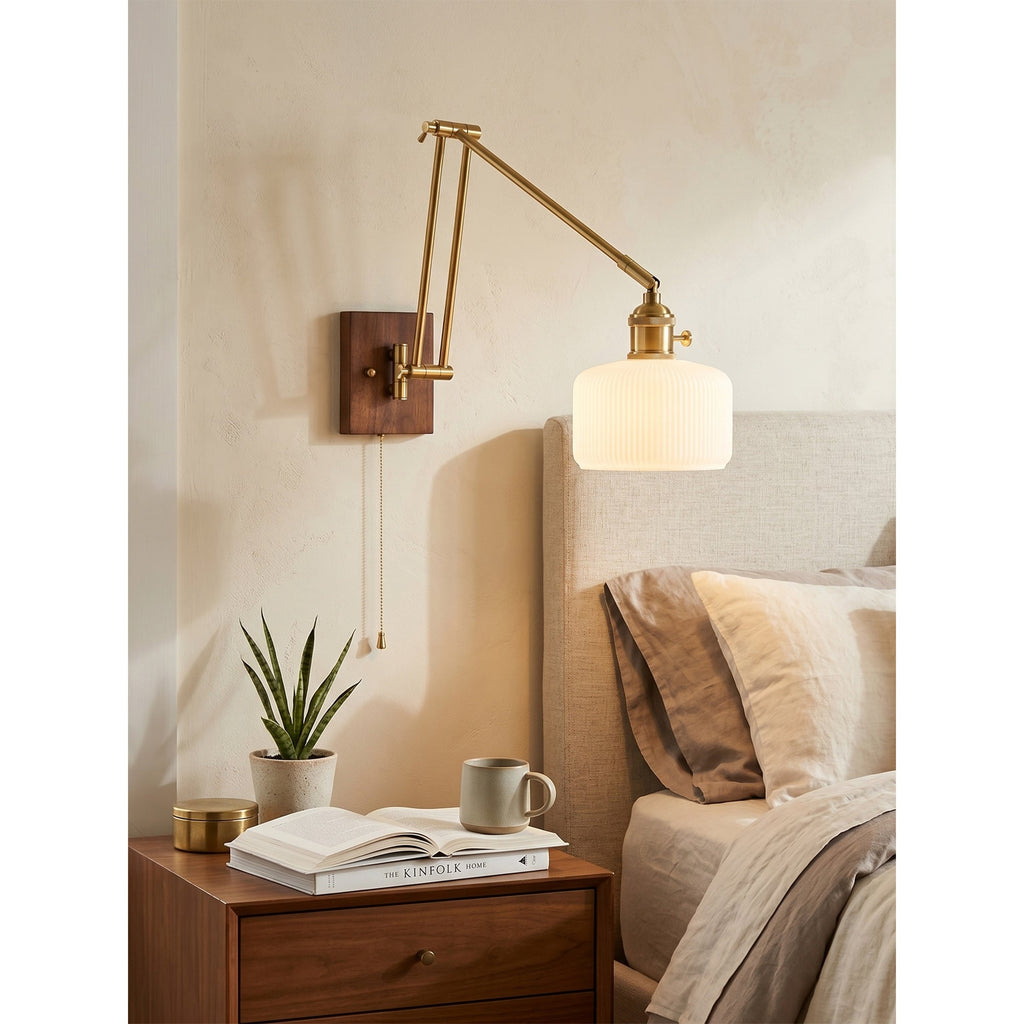 Ingrid Ceramic Swing-Arm Wall Sconce