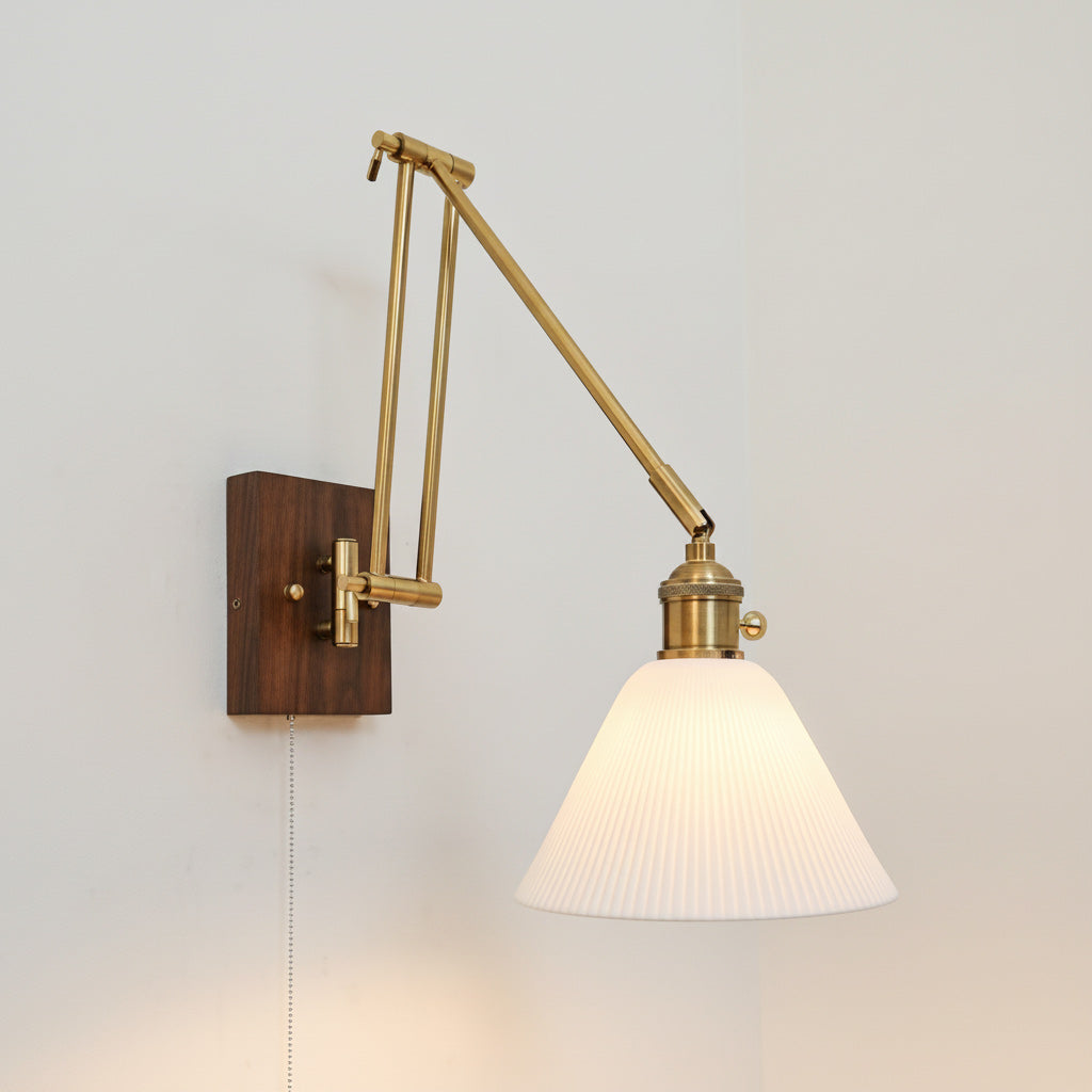 Ingrid Ceramic Swing-Arm Wall Sconce