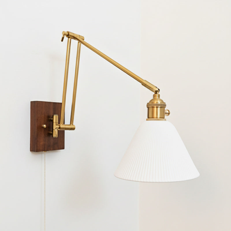 Ingrid Ceramic Swing-Arm Wall Sconce