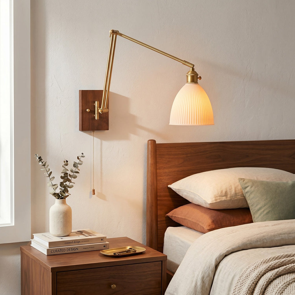 Ingrid Ceramic Swing-Arm Wall Sconce