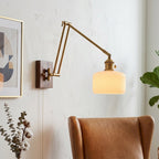 Ingrid Ceramic Swing-Arm Wall Sconce