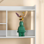 Brix Robot Plantenpot | Duurzaam Hars, Compact Ontwerp