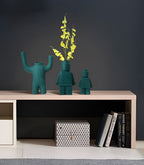 Brix Robot Plantenpot | Duurzaam Hars, Compact Ontwerp