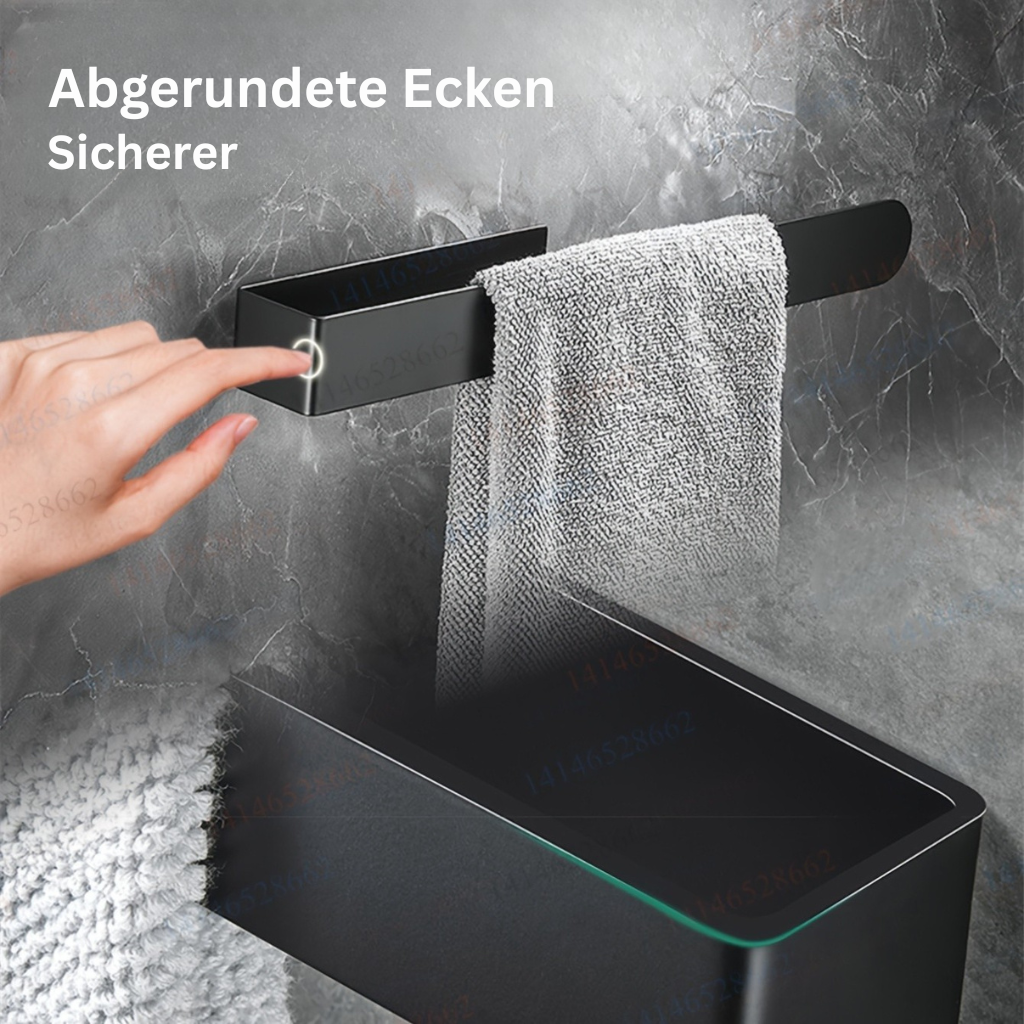 InoxDesign: Towel Holder for Bathroom – Elegant Stainless Steel Holder, No Installation Required & Multifunctional for Towels & Dish Towels