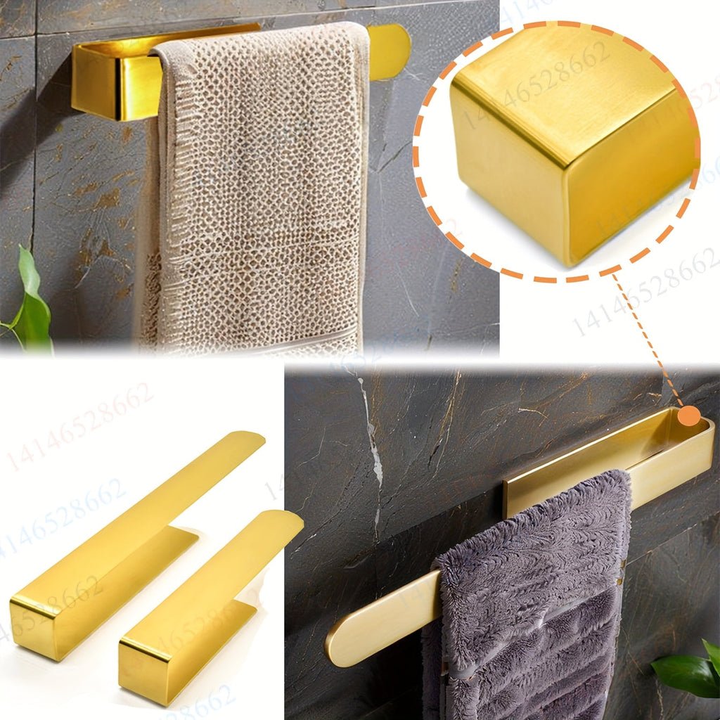InoxDesign: Towel Holder for Bathroom – Elegant Stainless Steel Holder, No Installation Required & Multifunctional for Towels & Dish Towels