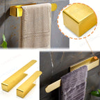 InoxDesign: Towel Holder for Bathroom – Elegant Stainless Steel Holder, No Installation Required & Multifunctional for Towels & Dish Towels