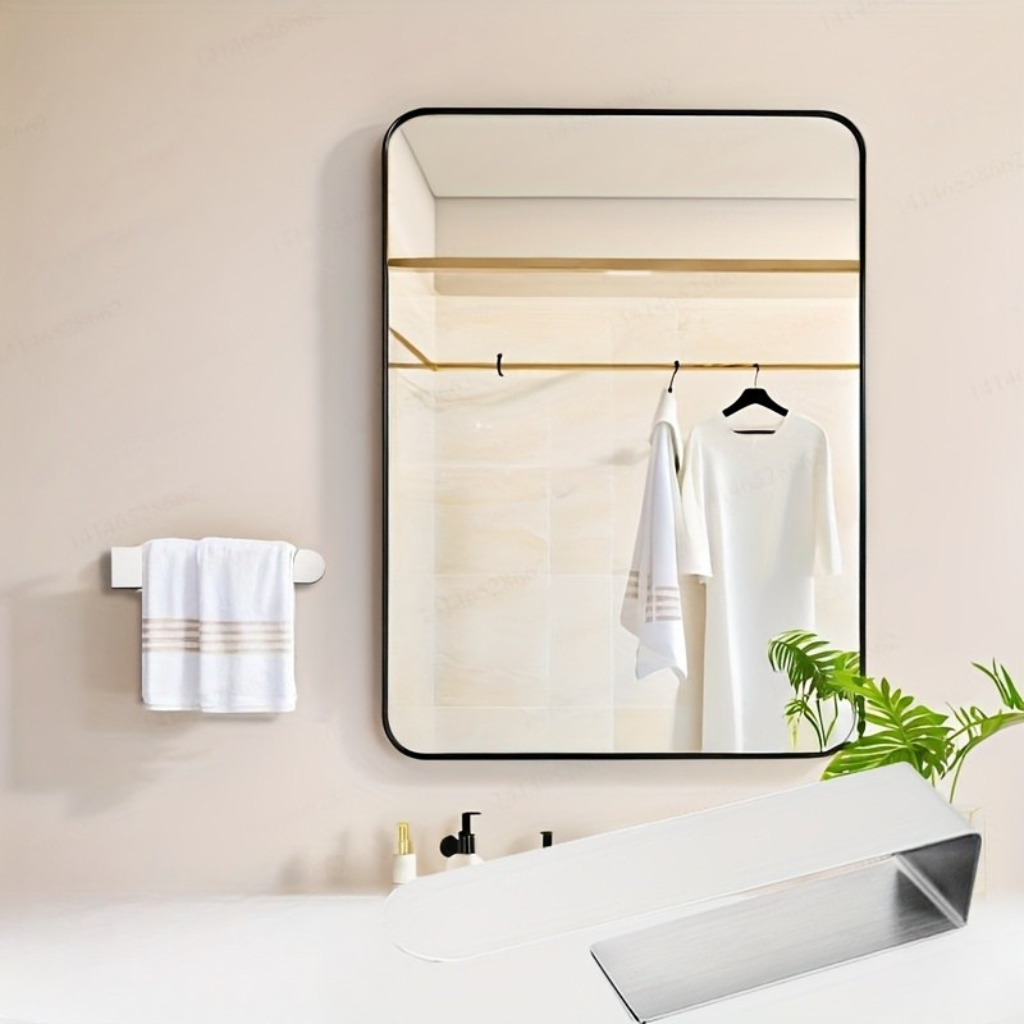 InoxDesign: Towel Holder for Bathroom – Elegant Stainless Steel Holder, No Installation Required & Multifunctional for Towels & Dish Towels