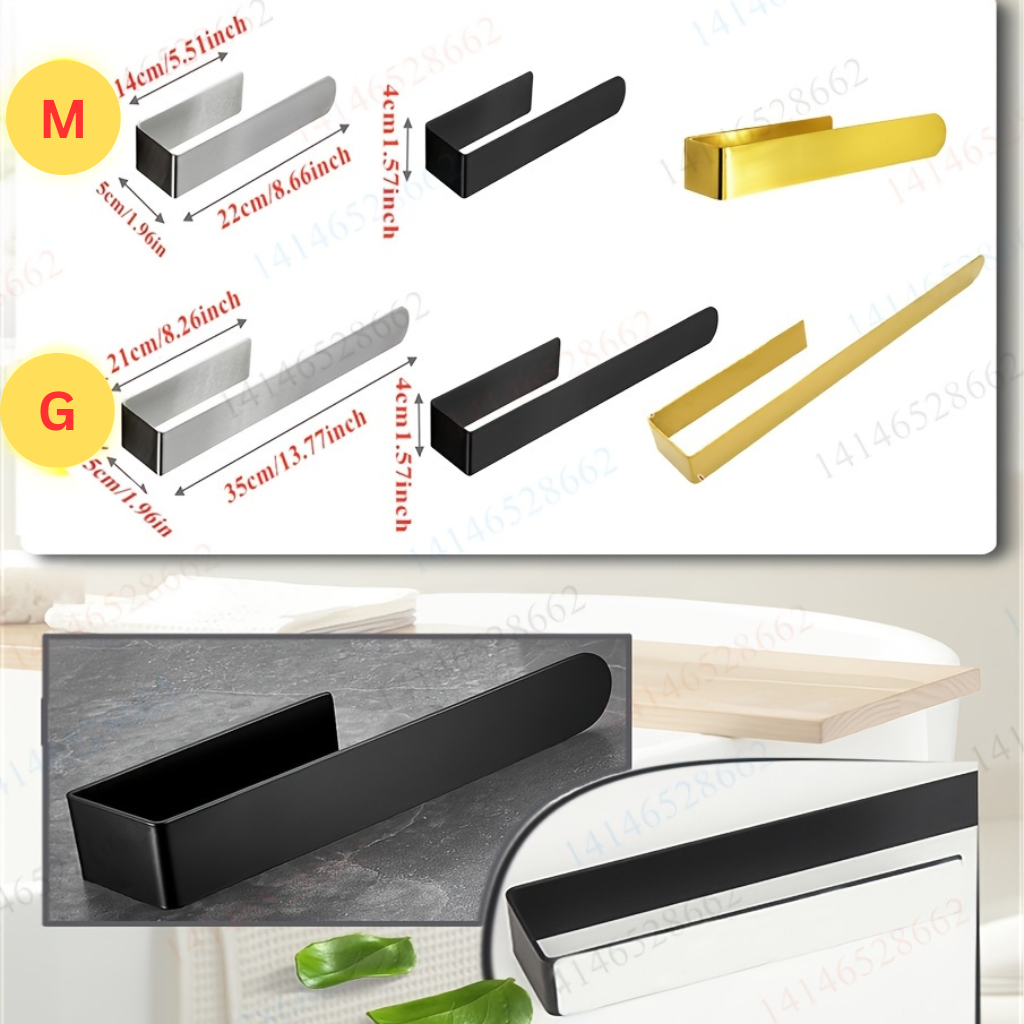 InoxDesign: Towel Holder for Bathroom – Elegant Stainless Steel Holder, No Installation Required & Multifunctional for Towels & Dish Towels