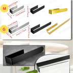 InoxDesign: Towel Holder for Bathroom – Elegant Stainless Steel Holder, No Installation Required & Multifunctional for Towels & Dish Towels