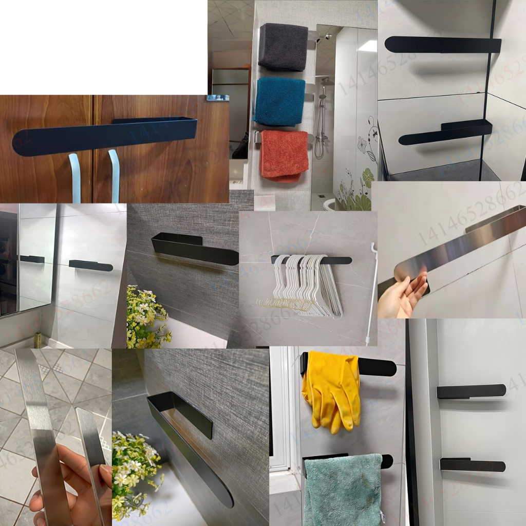 InoxDesign: Towel Holder for Bathroom – Elegant Stainless Steel Holder, No Installation Required & Multifunctional for Towels & Dish Towels