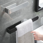 InoxDesign: Towel Holder for Bathroom – Elegant Stainless Steel Holder, No Installation Required & Multifunctional for Towels & Dish Towels